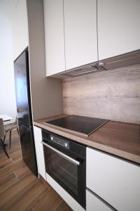 Kuchyň nebo kuchyňský kout v ubytování Apartman Bašić