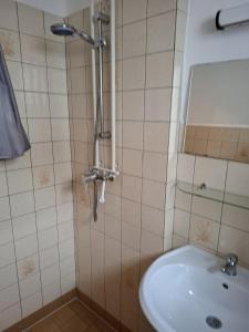 Baðherbergi á Ferienheim Sorgenfrei