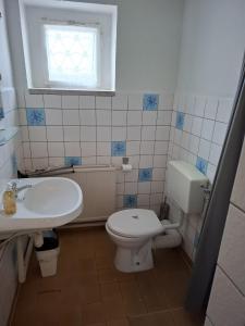 Baðherbergi á Ferienheim Sorgenfrei