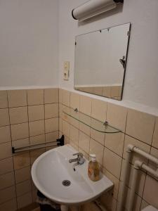 Baðherbergi á Ferienheim Sorgenfrei