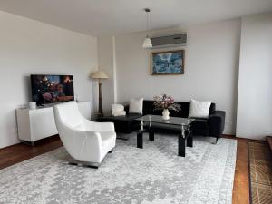 Posezení v ubytování Magic View Apartman Vyhlidka