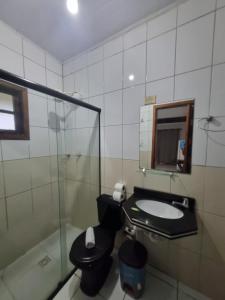 Koupelna v ubytování Pousada Brilho De Paraty