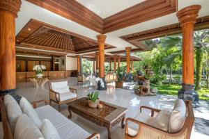 Χώρος καθιστικού στο Bhuwana Ubud Hotel and Farming