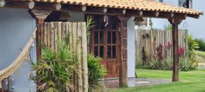 Vale das Pedras Suítes外面的花园