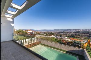 a view from the balcony of a house at Esperança Terrace in Braga