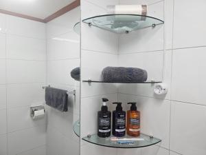 Koupelna v ubytování Jangwon Livingtel & Guesthouse