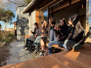 Hosté ubytování Kawana House where you can enjoy sauna and BBQ while looking at Mt Fuji