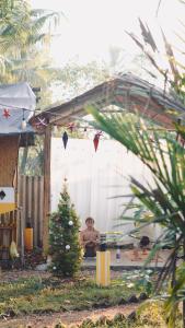 Vrindavan homestay外面的花园