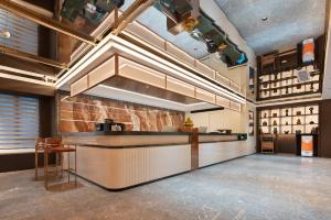 Majoituspaikan 滨江万璟酒店 One Gem Hotel keittiö tai keittotila