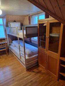 Postel nebo postele na pokoji v ubytování Haugvangen