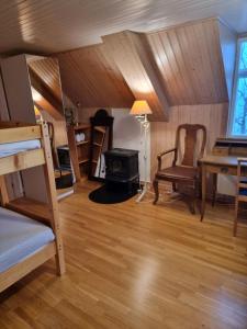 Postel nebo postele na pokoji v ubytování Haugvangen