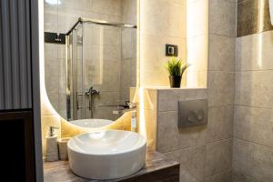 Koupelna v ubytování Brilijant Apartman + 14 fotografií