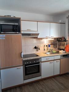 Kuchyň nebo kuchyňský kout v ubytování Apartment Rahm