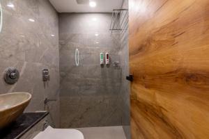Koupelna v ubytování Hotel Zara International