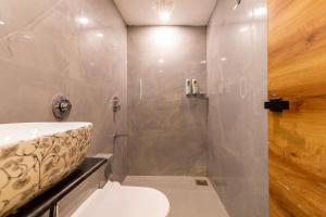 Koupelna v ubytování Hotel Zara International