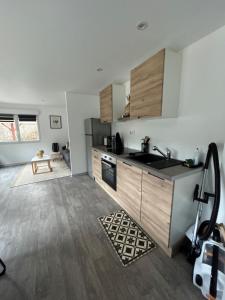 Η κουζίνα ή μικρή κουζίνα στο Tiny house avec étang privé +20 φωτογραφίες