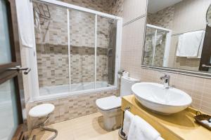Koupelna v ubytování Hotel Machaco