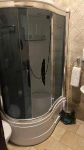 A bathroom at Hotel Old Rustaveli