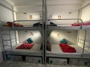 Art Bliss Hostel客房内的一张或多张床位