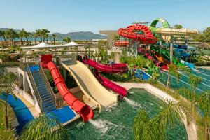 a water park with a bunch of water slides at Liberty Signa in Fethiye