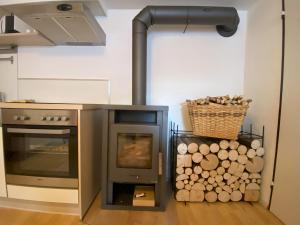 Η κουζίνα ή μικρή κουζίνα στο Appartement Pleikner