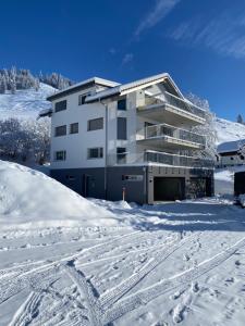 Heimatli - moderne Ferienwohnung im Sörenberg að vetri til