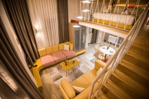 Posezení v ubytování Orama Suite & Spa