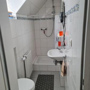 Koupelna v ubytování Ferienwohnung Trifkovic 1