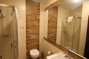 Koupelna v ubytování Willa Borowik