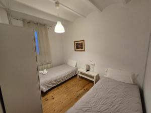 A bed or beds in a room at Spacious apartment in Bellver de Cerdanya 150 m² with balcony