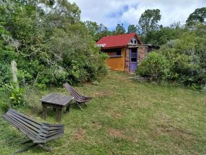 Zahrada ubytování Casita del bosque Tao sierras de Aiguá