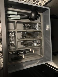 Kuchyň nebo kuchyňský kout v ubytování Appartement des Capucins