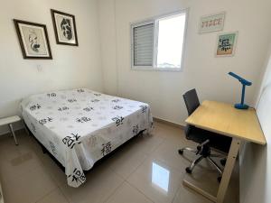 BALI - PAZ & CONFORTO COM WIFI e VAGA,Máx4 pessoas客房内的一张或多张床位