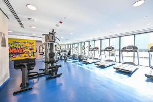 Gimnàs o zona de fitness de Luxurious Studio with Bay View in Sol Bay