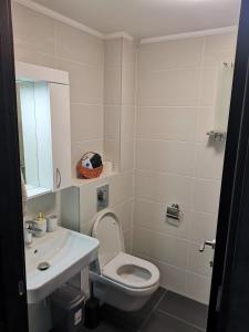 Koupelna v ubytování LILLY apartman