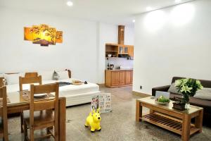 Kuchyň nebo kuchyňský kout v ubytování Kim Minh Apartment & Hotel