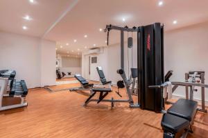 Fitness centrum a/nebo fitness zařízení v ubytování Stuttgart Marriott Hotel Sindelfingen