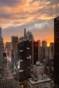 Nespecifikovaný výhled na destinaci New York nebo výhled na město při pohledu z hotelu