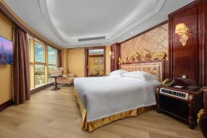 Voodi või voodid majutusasutuse Yueda Financial City International Hotel toas