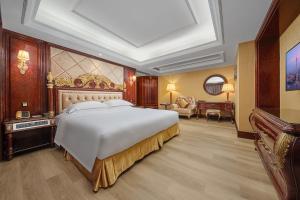 Voodi või voodid majutusasutuse Yueda Financial City International Hotel toas
