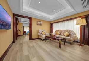 Istumisnurk majutusasutuses Yueda Financial City International Hotel