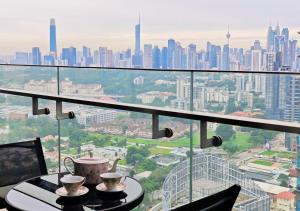 Nespecifikovaný výhled na destinaci Kuala Lumpur nebo výhled na město při pohledu z apartmánu