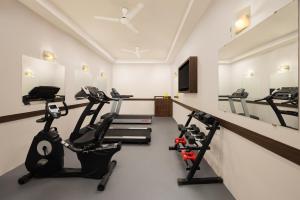 Fitness centrum a/nebo fitness zařízení v ubytování Ginger Jaipur