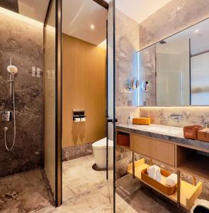 Koupelna v ubytování Papuman hotel