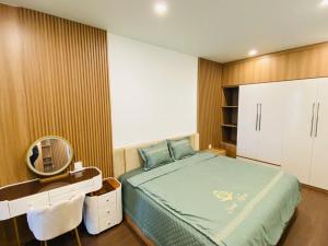 Ένα ή περισσότερα κρεβάτια σε δωμάτιο στο Apartment City view 25F - Prime Building