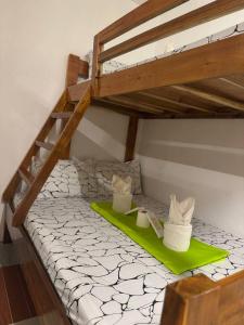 Postel nebo postele na pokoji v ubytování Aquaholik Bunk Bed