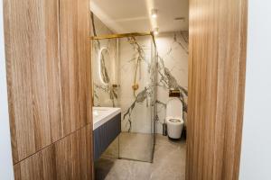 Koupelna v ubytování Apartament Aspen + 5 fotografií