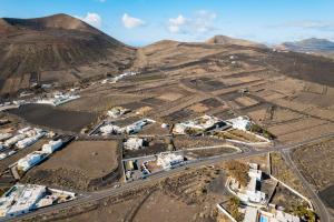 an aerial view of a village in the mountains at CASA RURAL GA7COLORES only adult in Montaña Blanca