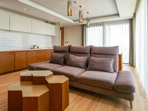 Posezení v ubytování Jeju Attirance Hotel & poolvilla