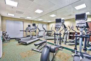 SpringHill Suites by Marriott Chicago Southwest at Burr Ridge Hinsdale的健身中心和/或健身设施